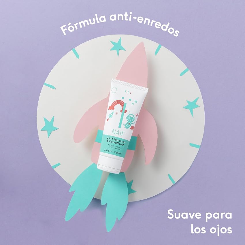 Detalle 2 de Naïf Champú y Acondicionador 2 en 1 200 ml