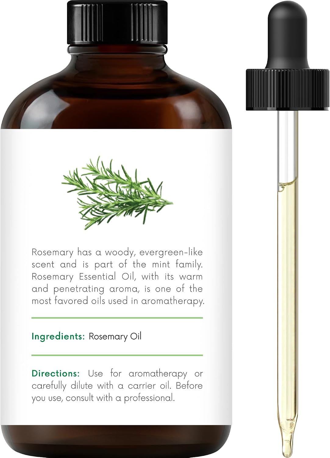 Detalle 2 de Handcraft Blends UK-HB-Rosemary-118 Rosemary Essential Oil, 118 ml