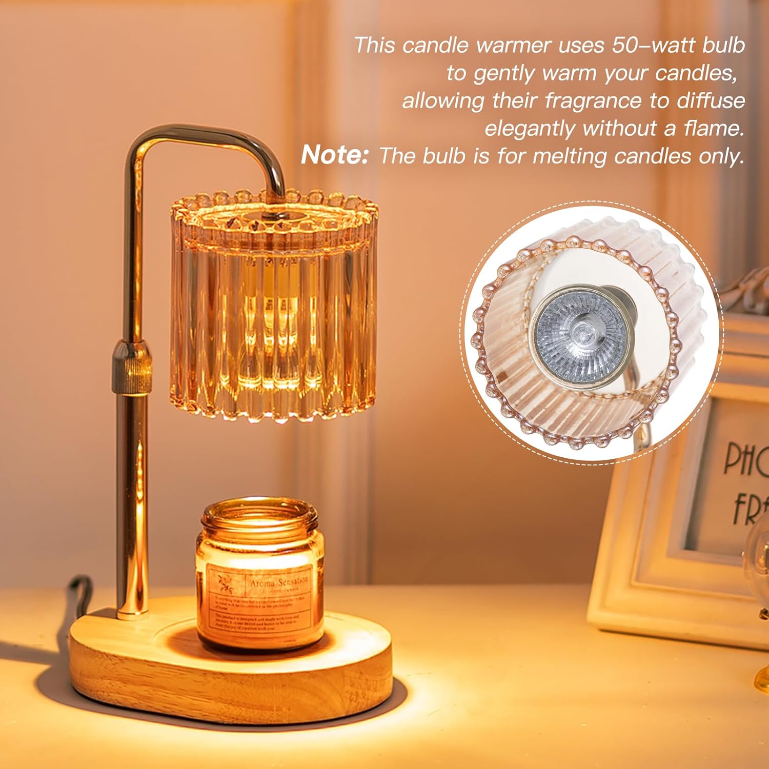 Detalle de Candeldo candle warmer lamp with timer