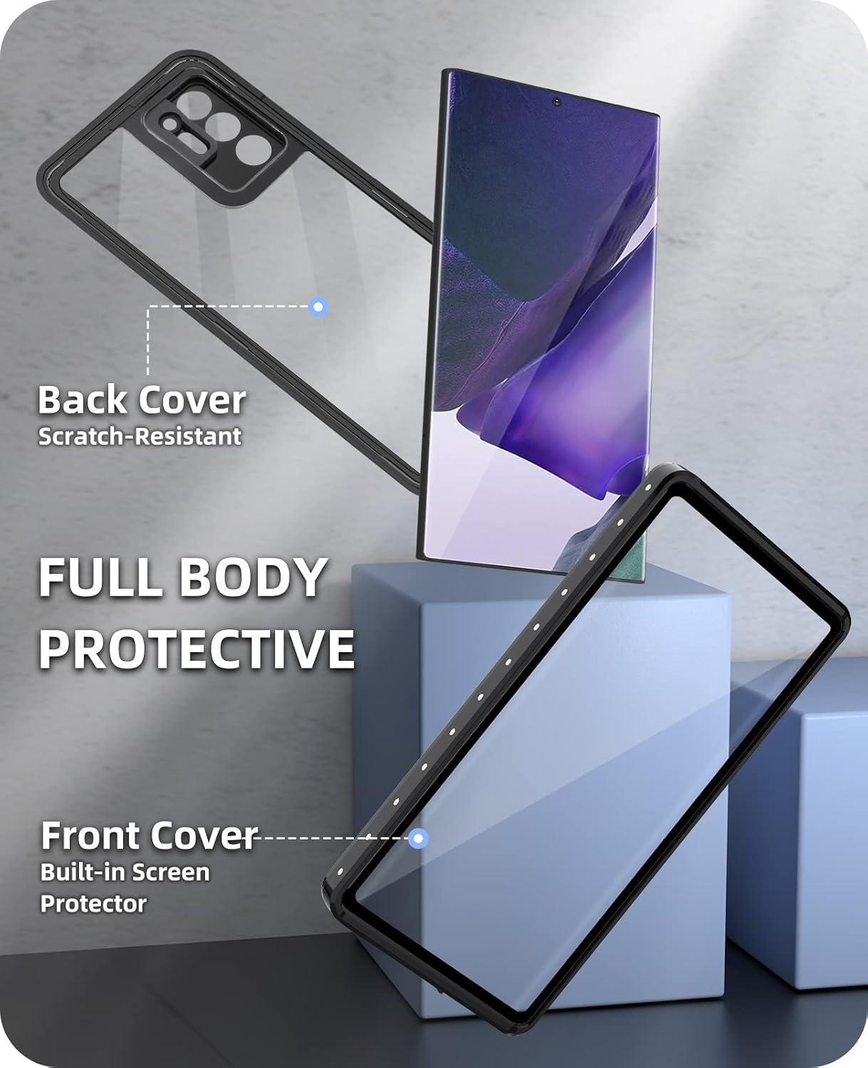 Detalle de Beeasy Galaxy S20+ waterproof case with built-in screen protector (IP68)