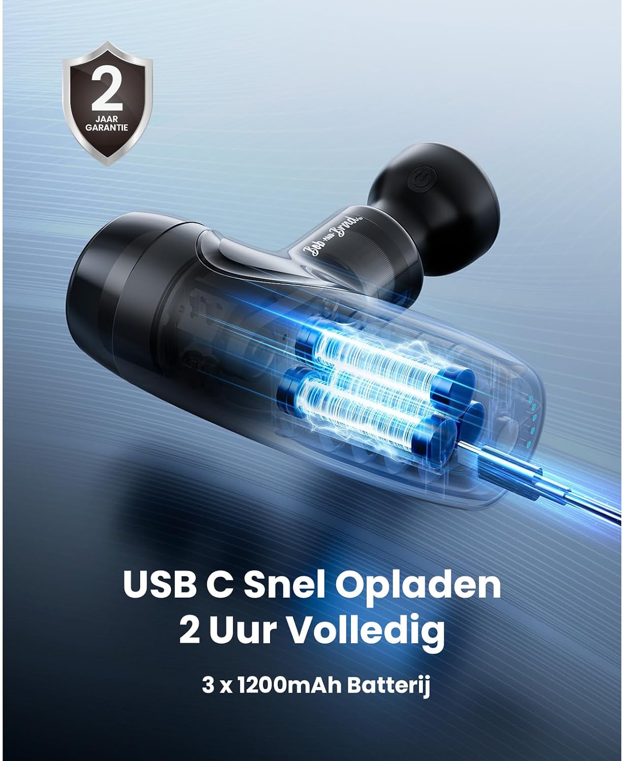 Thumbnail 6 de BOB AND BRAD M7 Plus mini-massagepistool met warmte en 9 mm amplitude