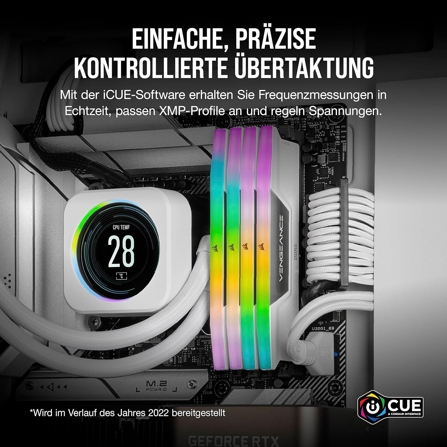 Detalle 1 de Corsair Vengeance RGB DDR5 32 GB 6000 MHz