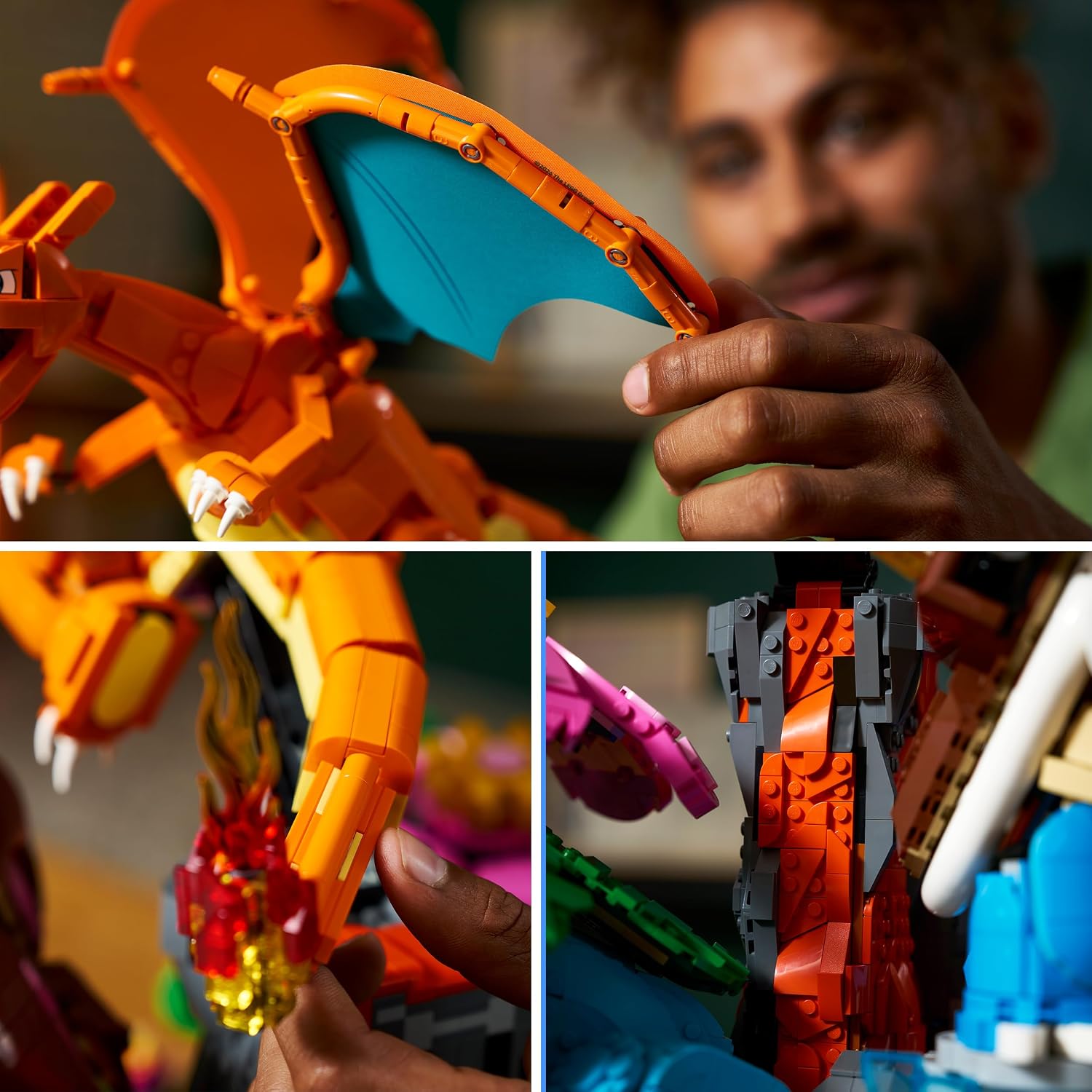 Detalle de LEGO Pokémon 72153 Venusaur, Charizard en Blastoise bouwset, 6.838 onderdelen