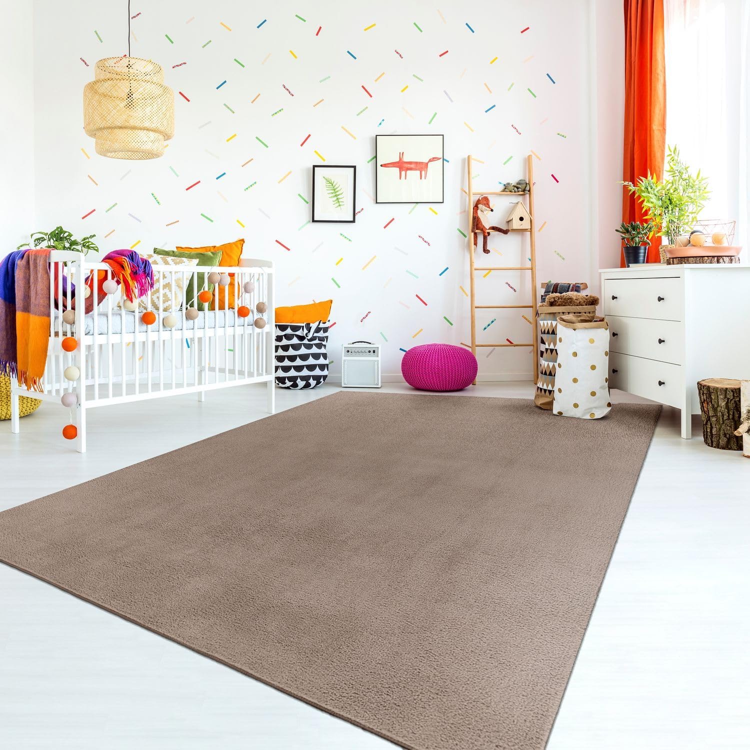 Thumbnail 6 de TT Home Tapis de Jeu Turquoise 140 x 200 cm pour Chambre d’Enfant