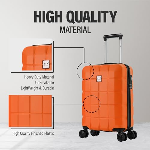 Detalle de ATX Luggage 55x36x20cm Cabin Suitcase: Super Lightweight 21-Inch Carry-On