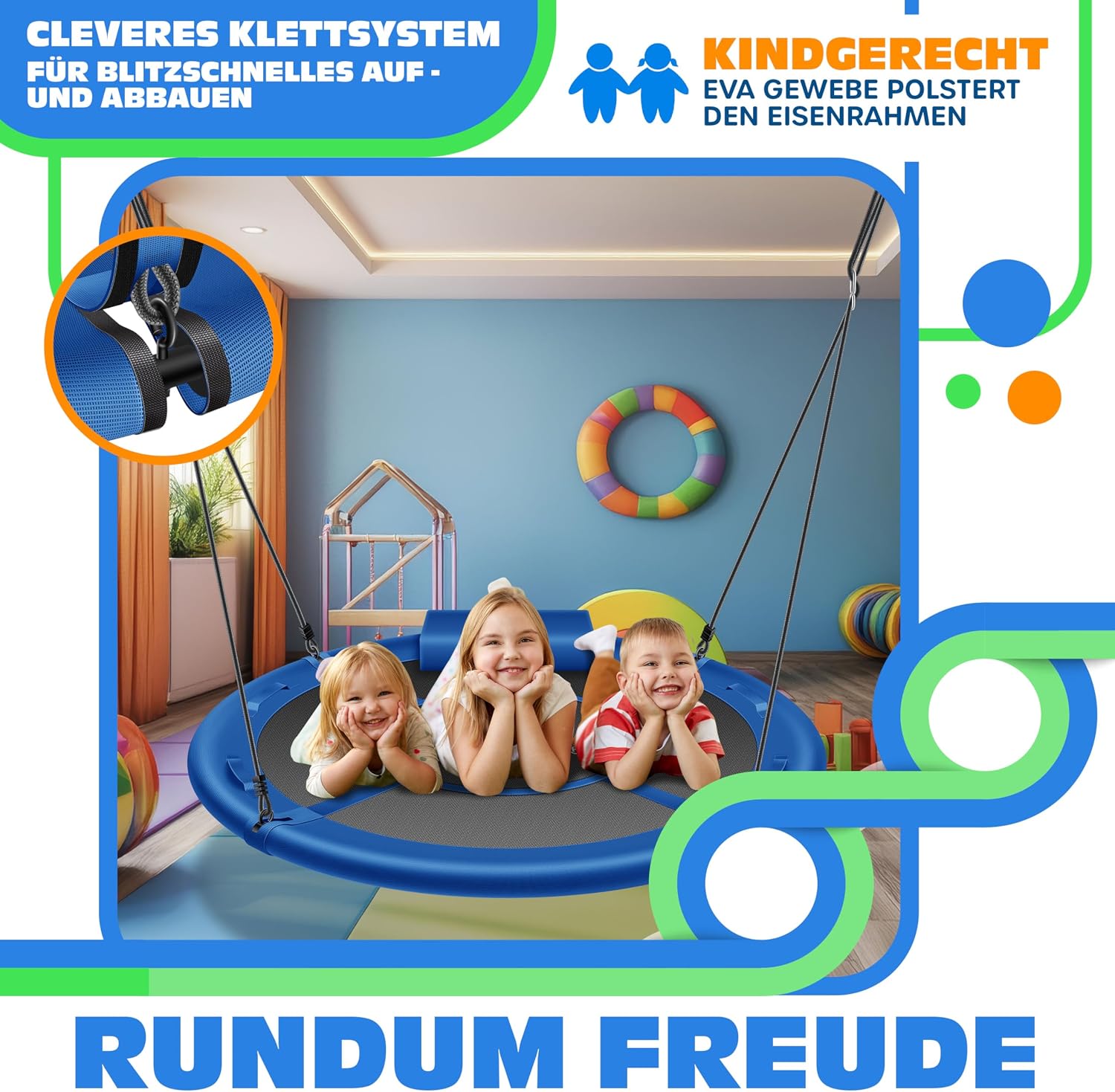 Thumbnail 3 de KESSER Nestschaukel Tellerschaukel Ø 100cm