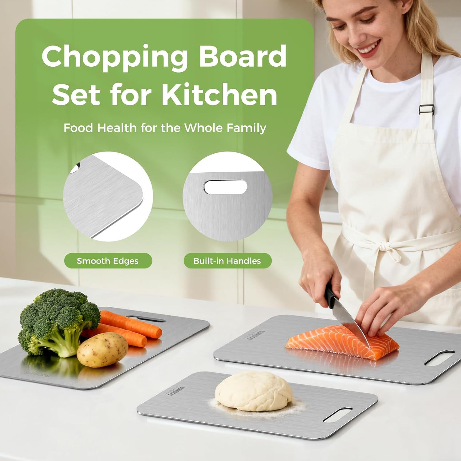 Thumbnail 6 de Titanium Cutting Board 3-Piece Set