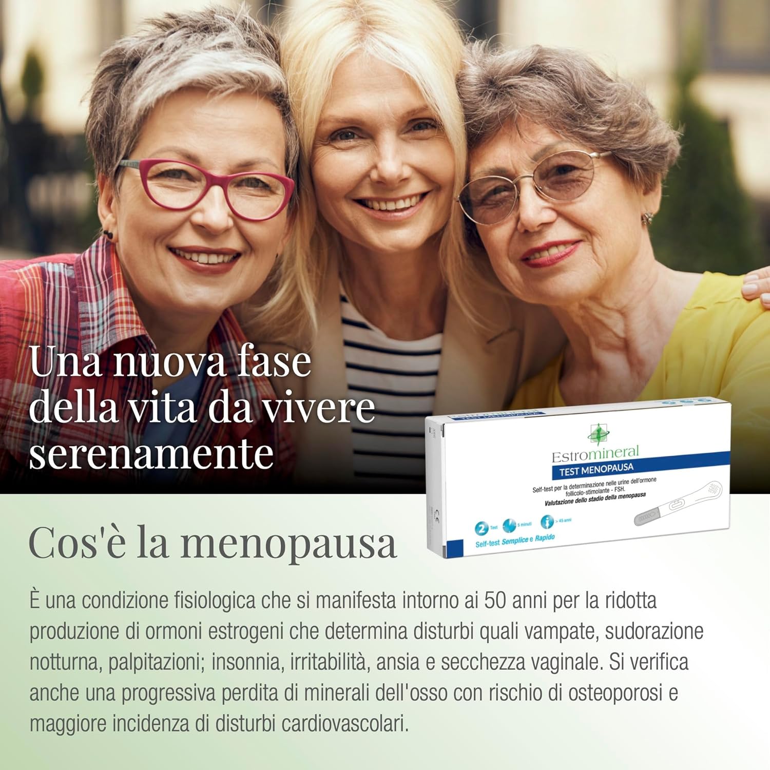 Thumbnail 6 de Estromineral 2 Test Menopausa: test autodiagnostico urinario per FSH, risultato in 5 minuti