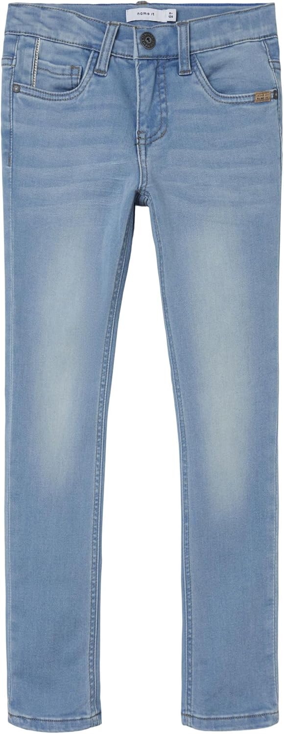 Detalle de Jeans garçon Name It Nkmtheo Denim extensible – coupe extra slim