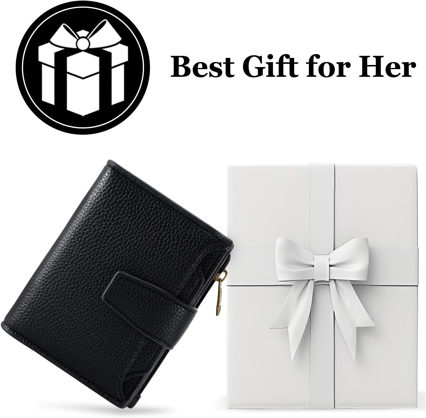 Thumbnail 6 de Airkit Small Wallet for Women with RFID Blocking — Soft Leather, Bifold, Zipper Coin Pocket