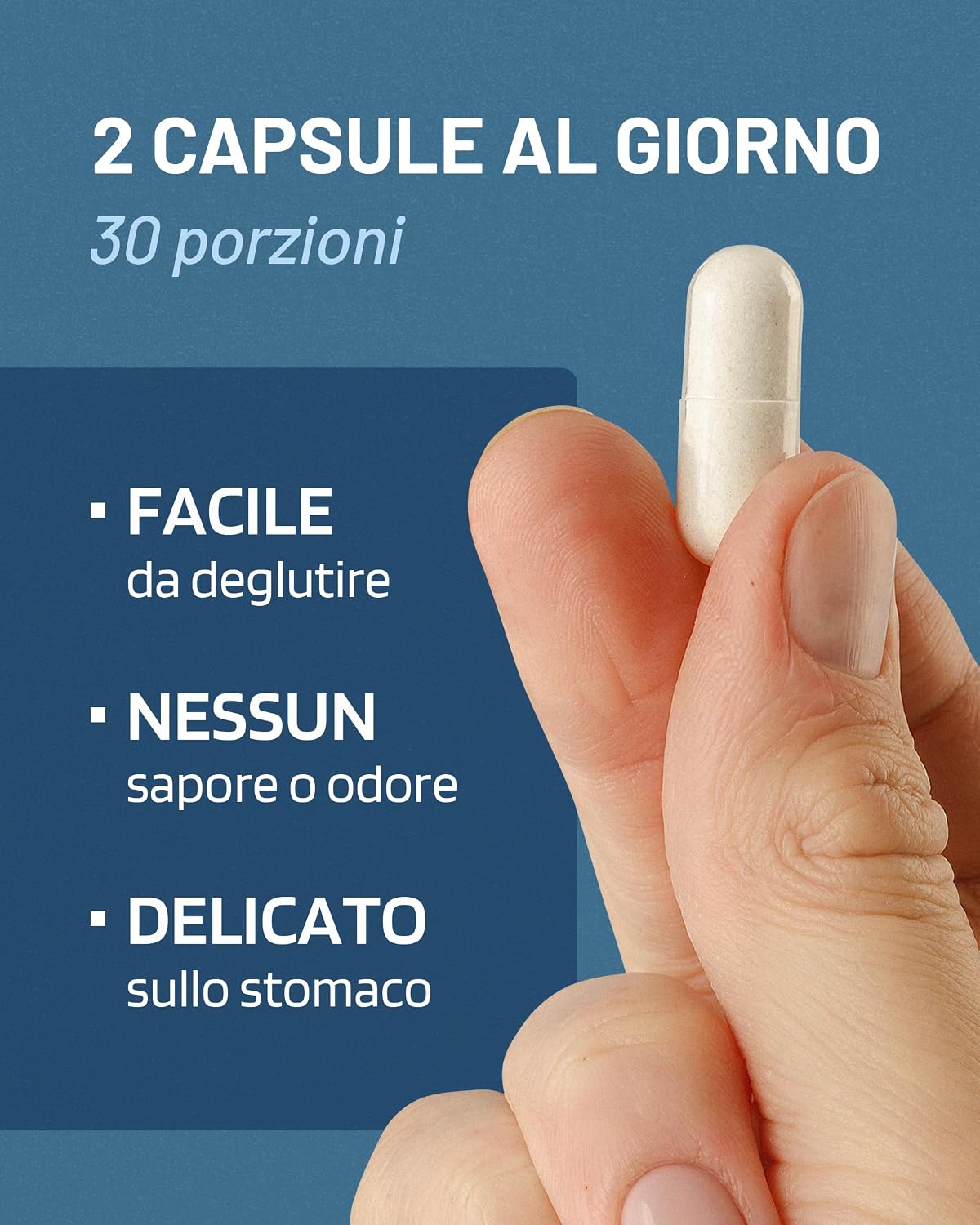 Detalle de Magnesio Bisglicinato 1500 mg con Vitamina B6 – PharmaZen, 120 capsule vegane