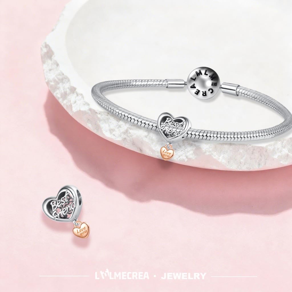 Thumbnail 3 de LMLMECREA Anhänger Charm 925 Sterling Silber – Liebe Charm für europäische Armbänder