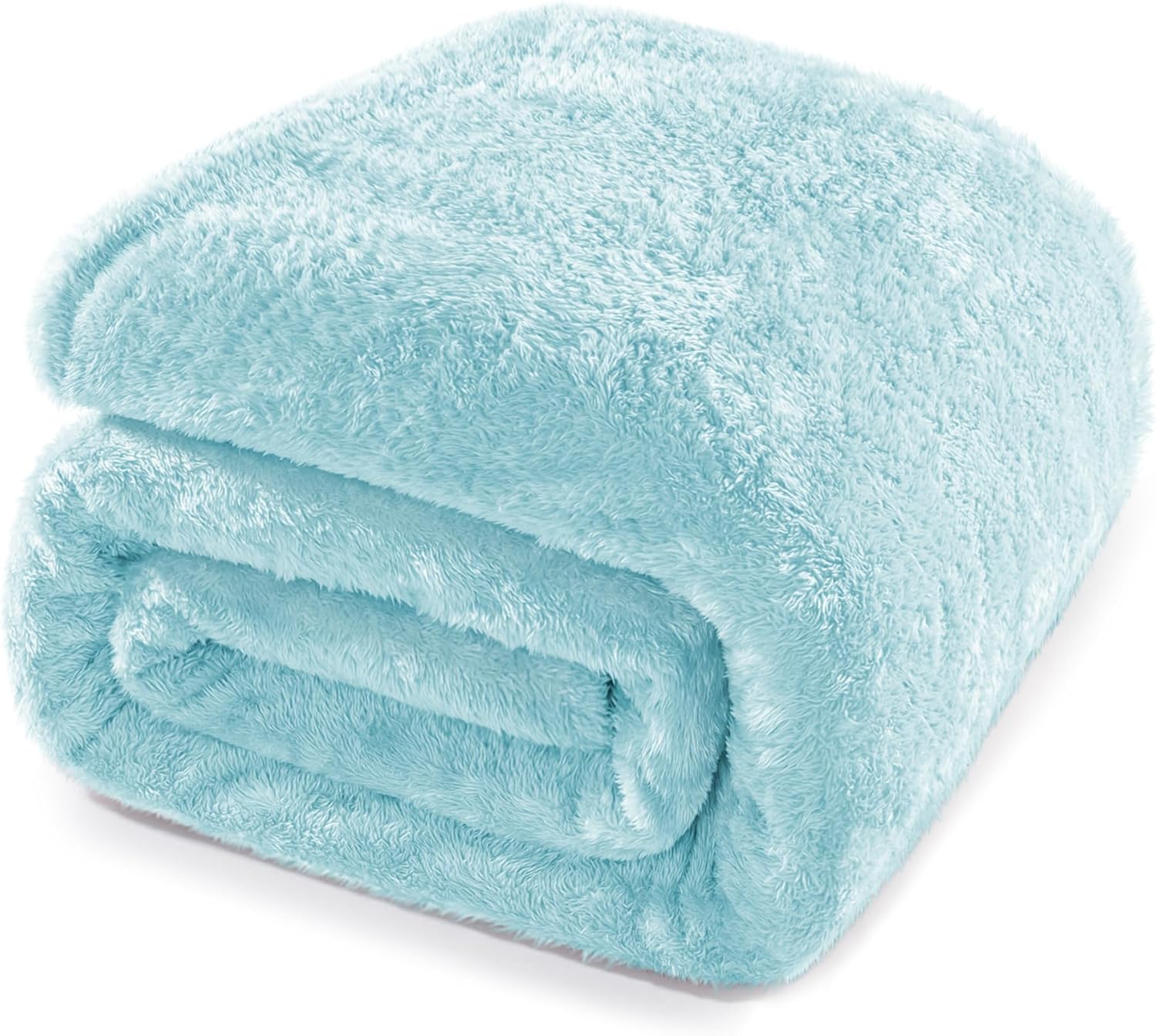 Detalle de Whale Flotilla Fleece Blanket (230x230 cm) – Queen Size, Soft Long-Hair Plush for All Seasons