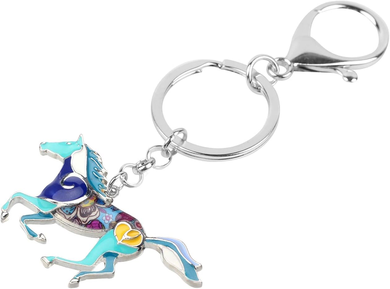 Detalle de BONSNY Enamel Metal Horse Key Chain