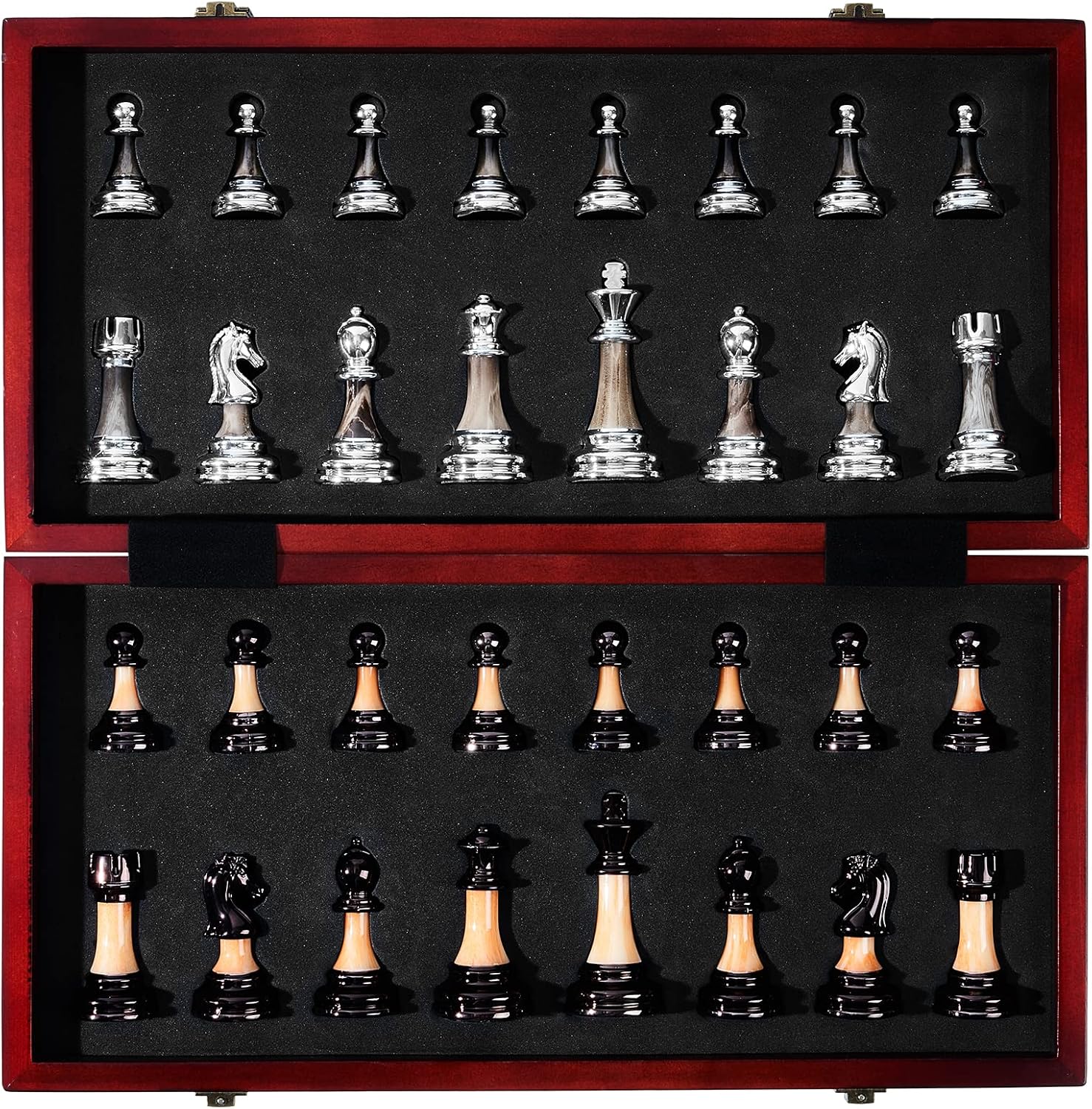 Thumbnail 5 de VAMSLOVE Chess Set 16" Folding Board with 3.5" King ♟