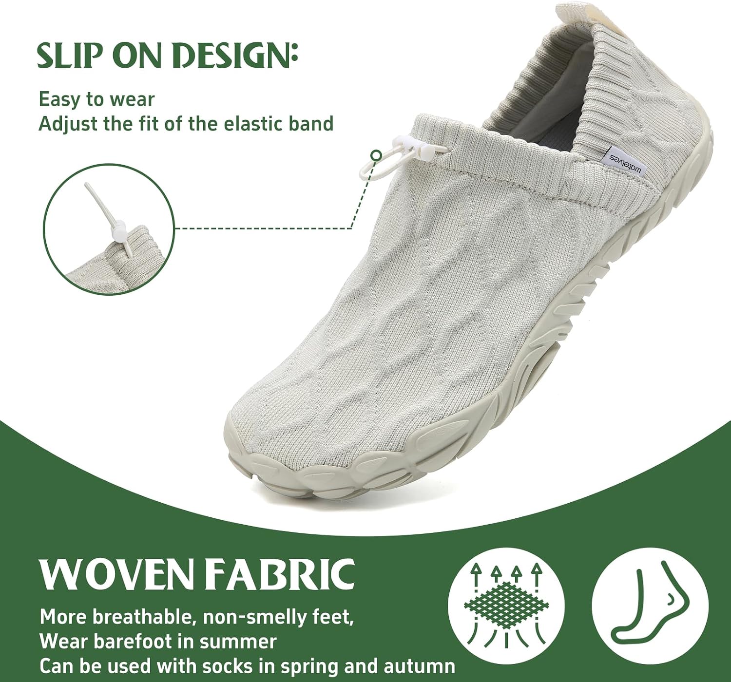 Detalle 2 de WateLves Barfußschuhe Zero Drop Sohle