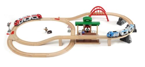 Thumbnail 8 de BRIO World Set Ferrocarril con cambio, madera 🎁