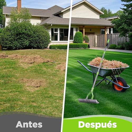 Thumbnail 7 de WORKPRO Rastrillo Escarificador Césped 178 cm Heavy Duty Ajustable: escarificar con cabeza de 38 cm y mango telescópico