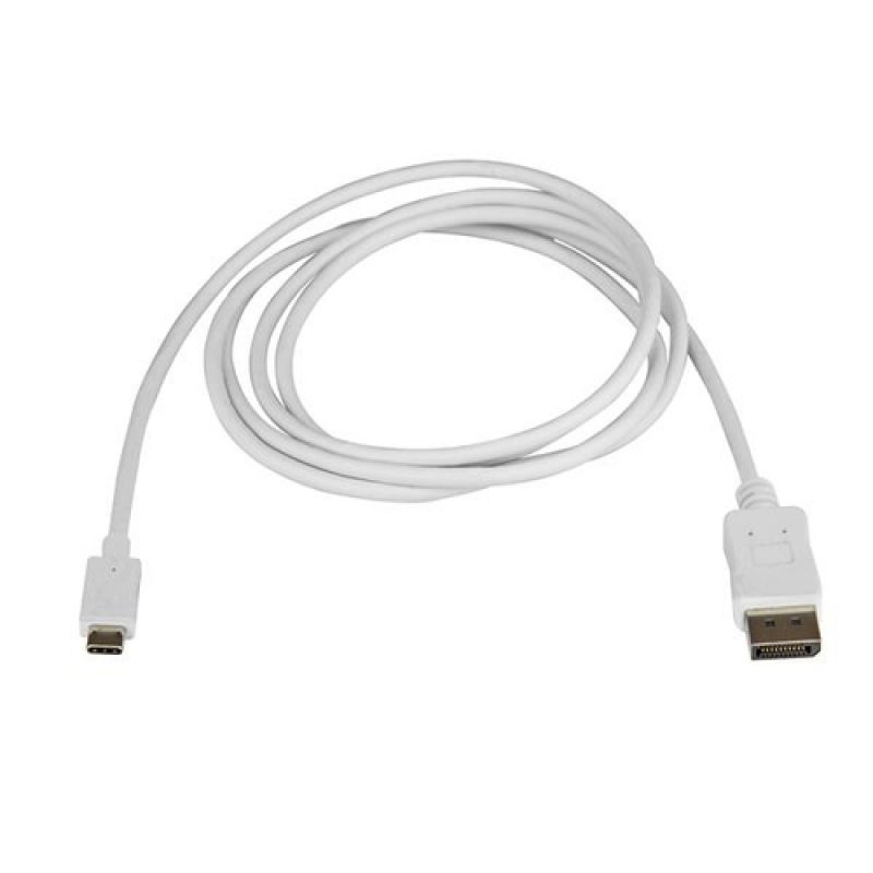 Detalle 2 de Startech Cable USB-C a DisplayPort 4K 60Hz 1.8 m Blanco