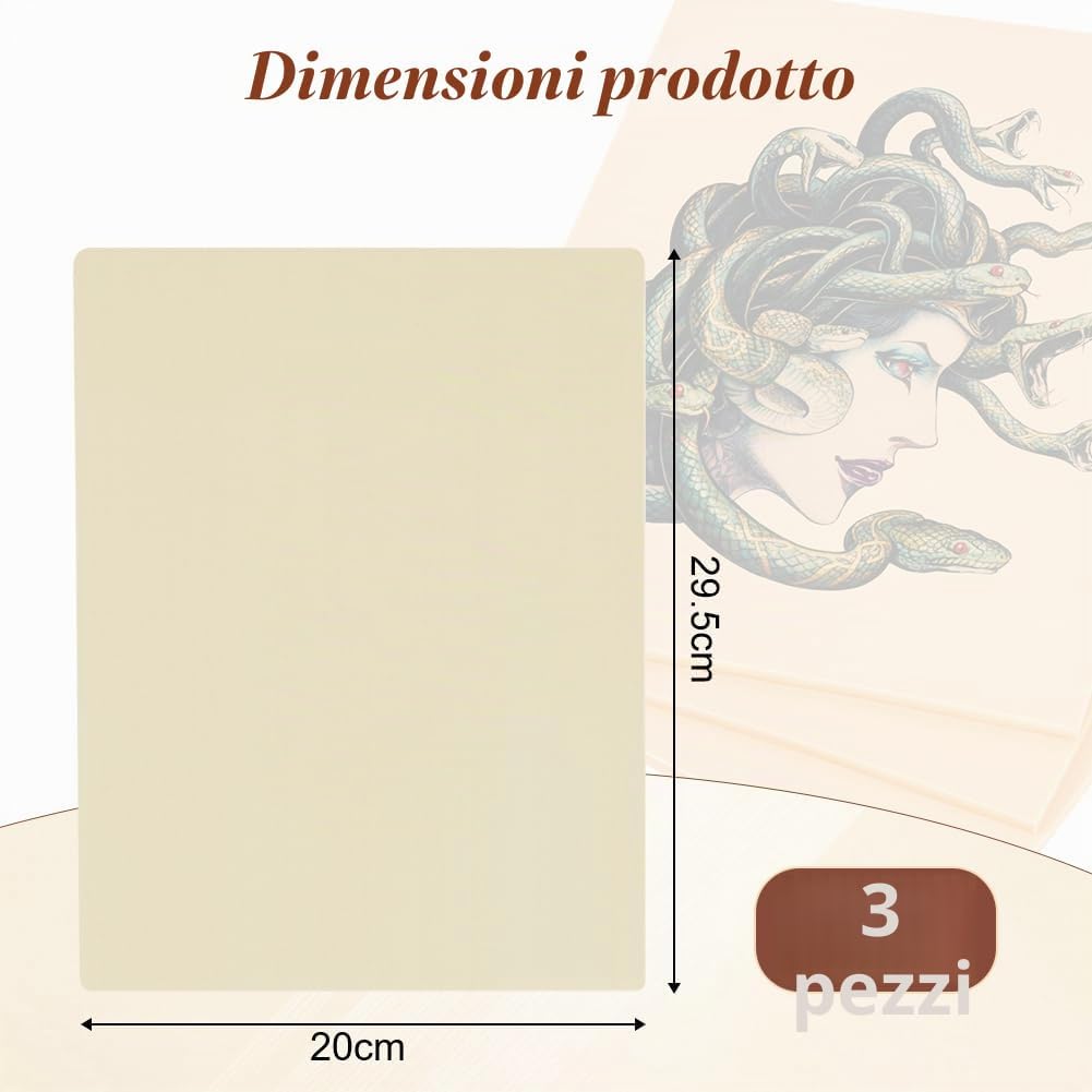 Detalle de Vicloon Pelle Sintetica Tattoo 3mm – 3 Pezzi 210 x 297 mm beige