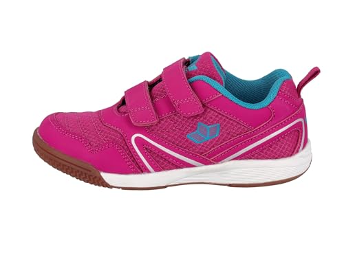 Detalle de Lico Boulder V Hallenturnschuhe für Kinder – Pink/Türkis, Größe 35 EU