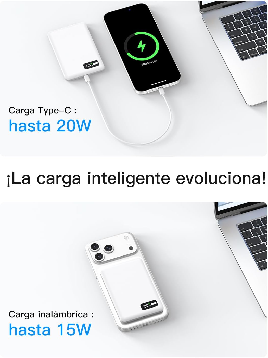 Thumbnail 4 de Bolvunes Power Bank 5000mAh MagSafe 15W