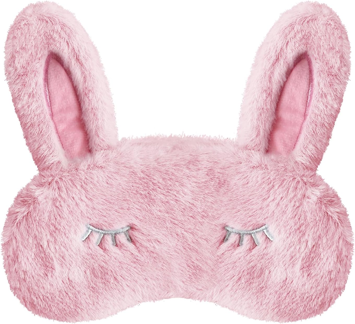 Detalle de VerteLife Sleep Mask Cute Bunny Eye Mask – 3D Cartoon Bunny Ears, Pink