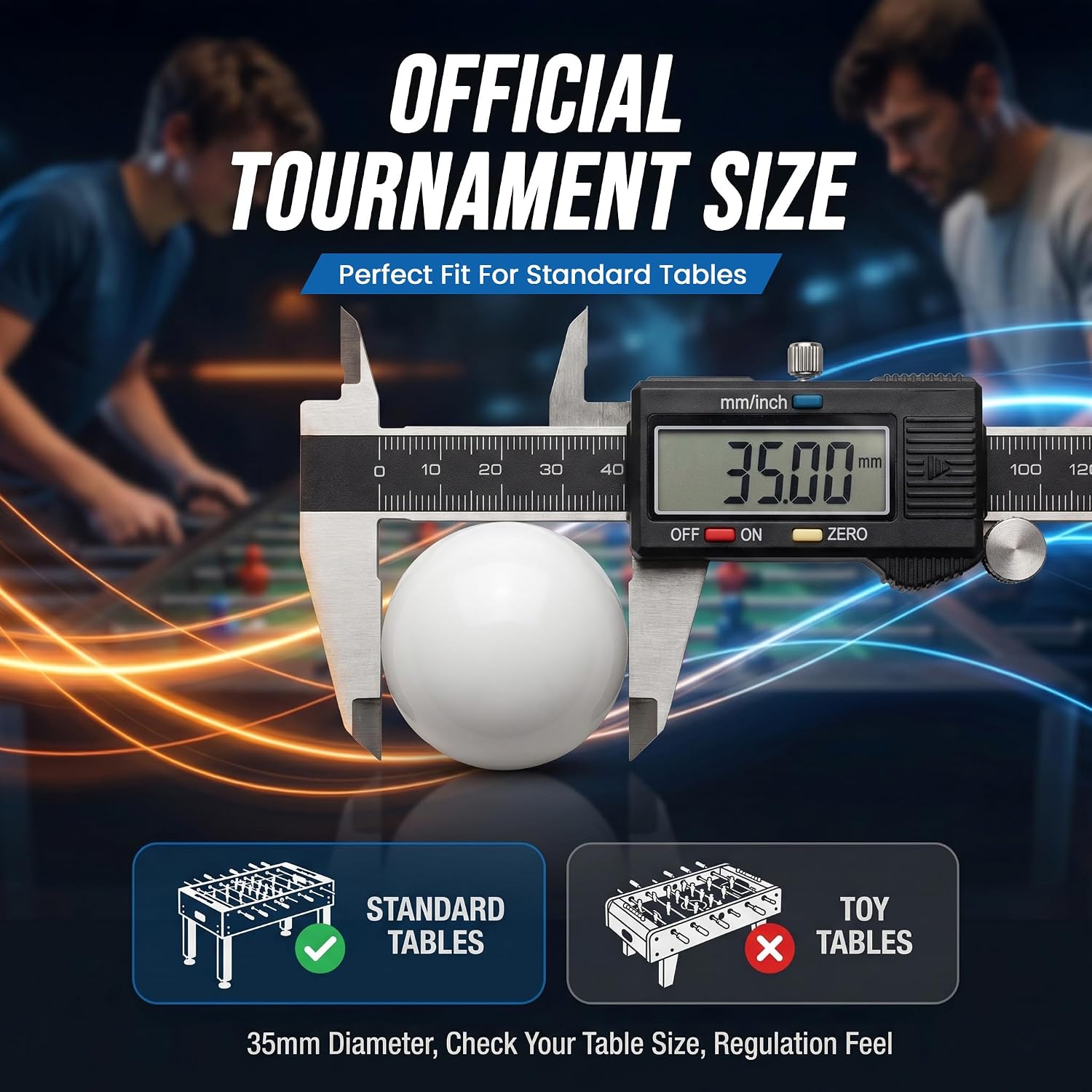 Thumbnail 4 de GOODS+GADGETS® 12x Speedball Foosball Balls, 35 mm, six playing types