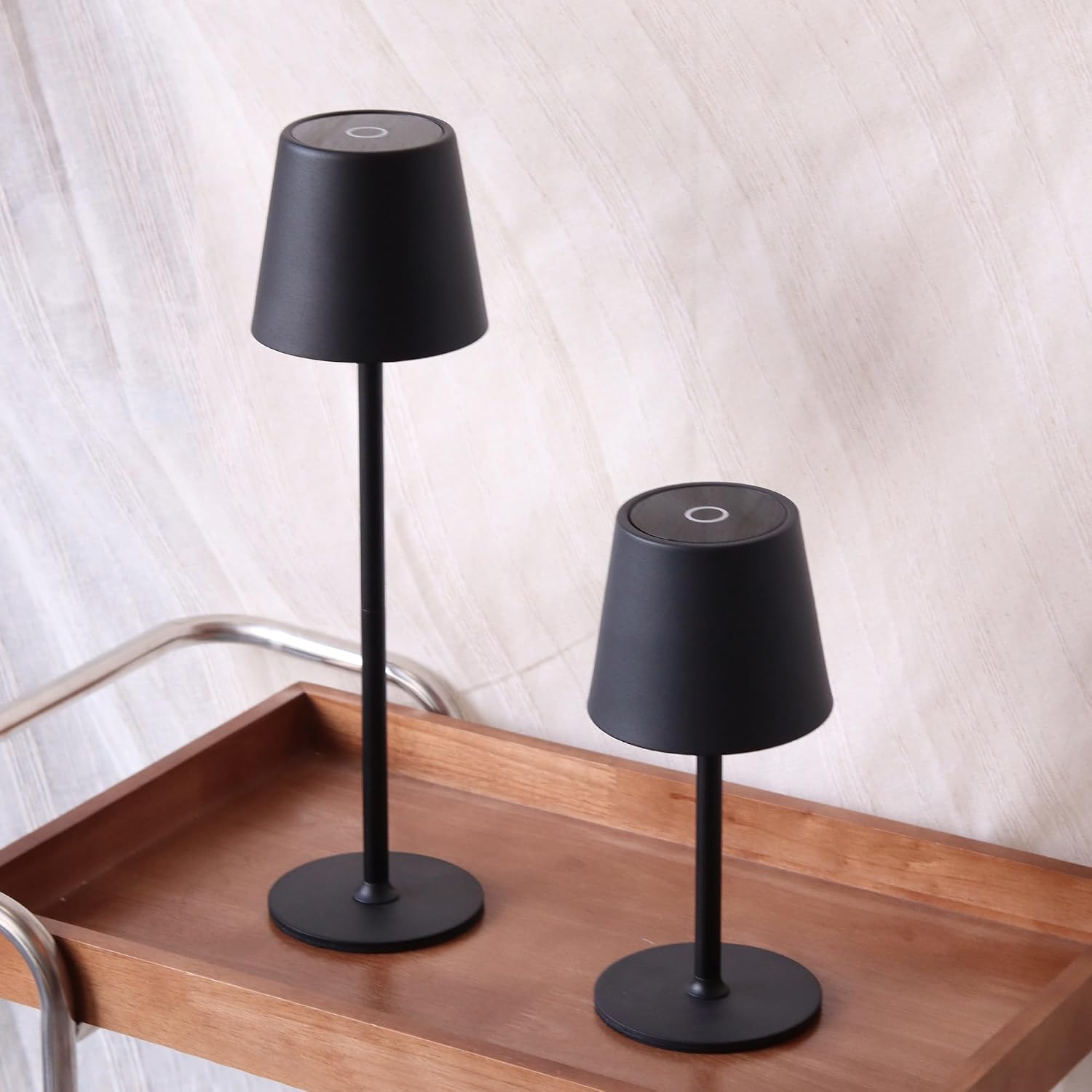 Detalle de DILUMEN LED Akku-Tischlampe mit Touch 3000K