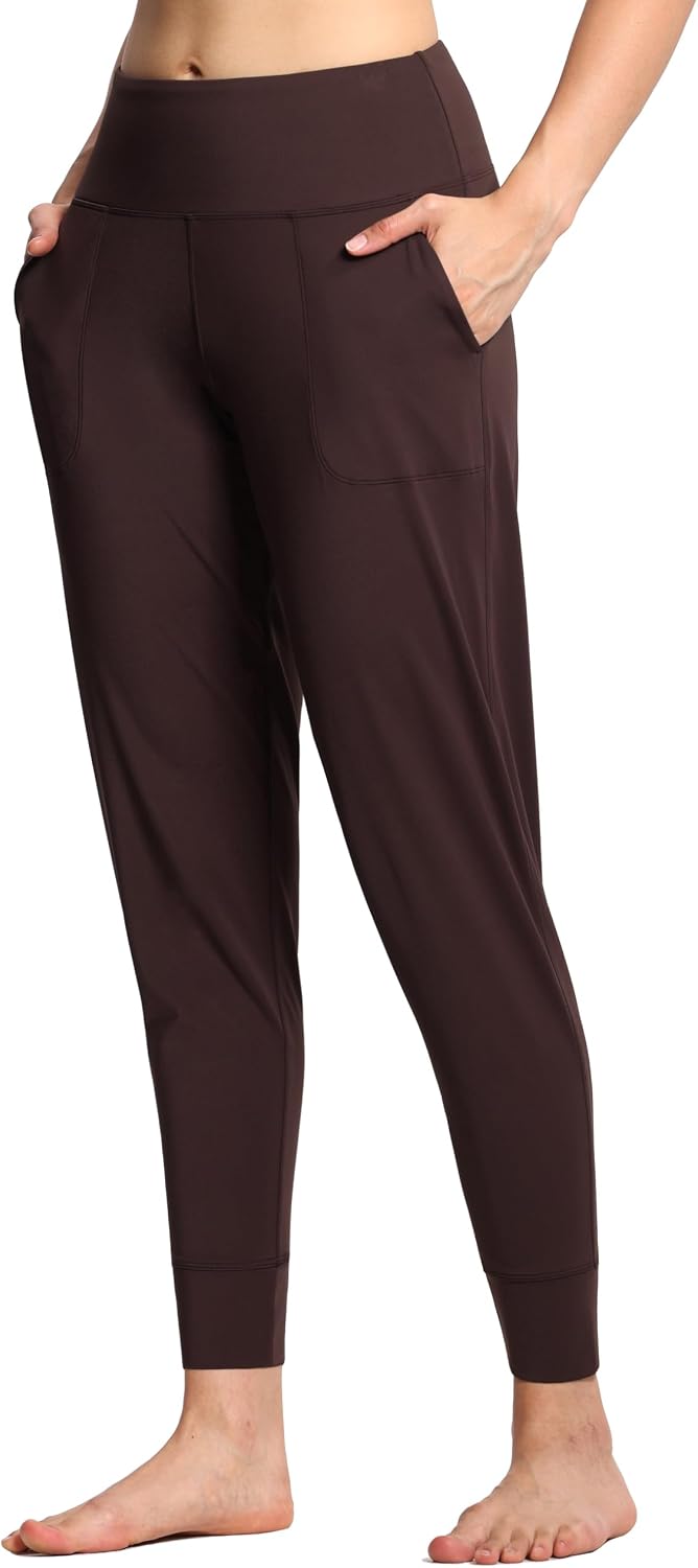 Thumbnail 1 de THE GYM PEOPLE Jogginghose Damen – leichte Sportleggings mit High Waist, 4-Wege-Stretch & Seitentaschen