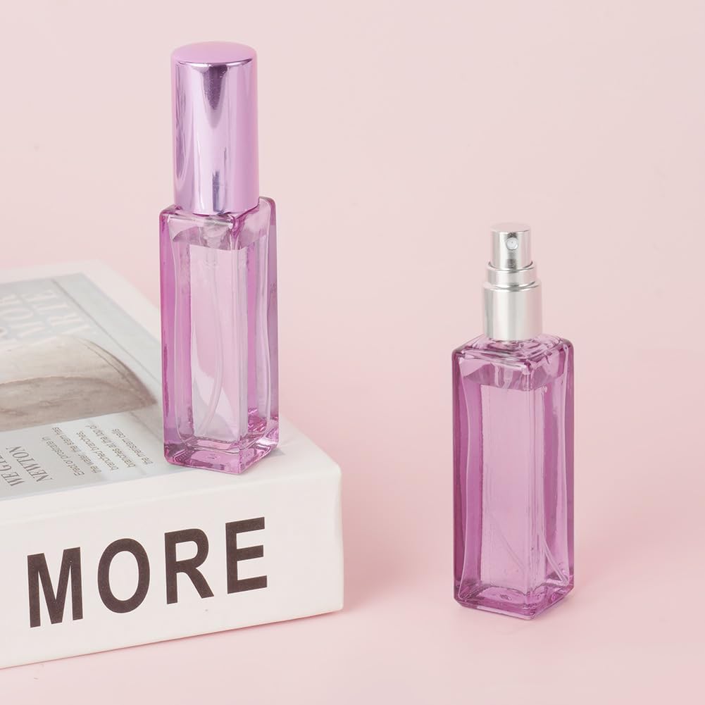 Detalle de LOPHE Atomiser Refillable: 10ml Glass Spray Bottles 6‑Pack with Fine Mist (Mixed Colours)