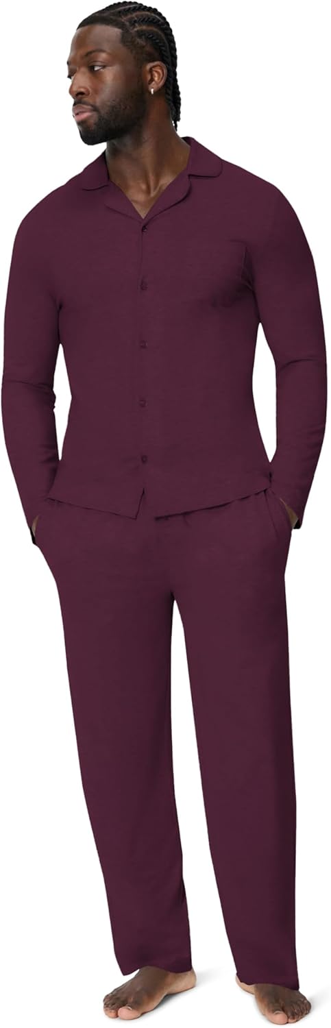 Thumbnail 6 de Amazon Essentials Men's Cotton-Modal Pajama Set: Long Sleeve Top and Pants