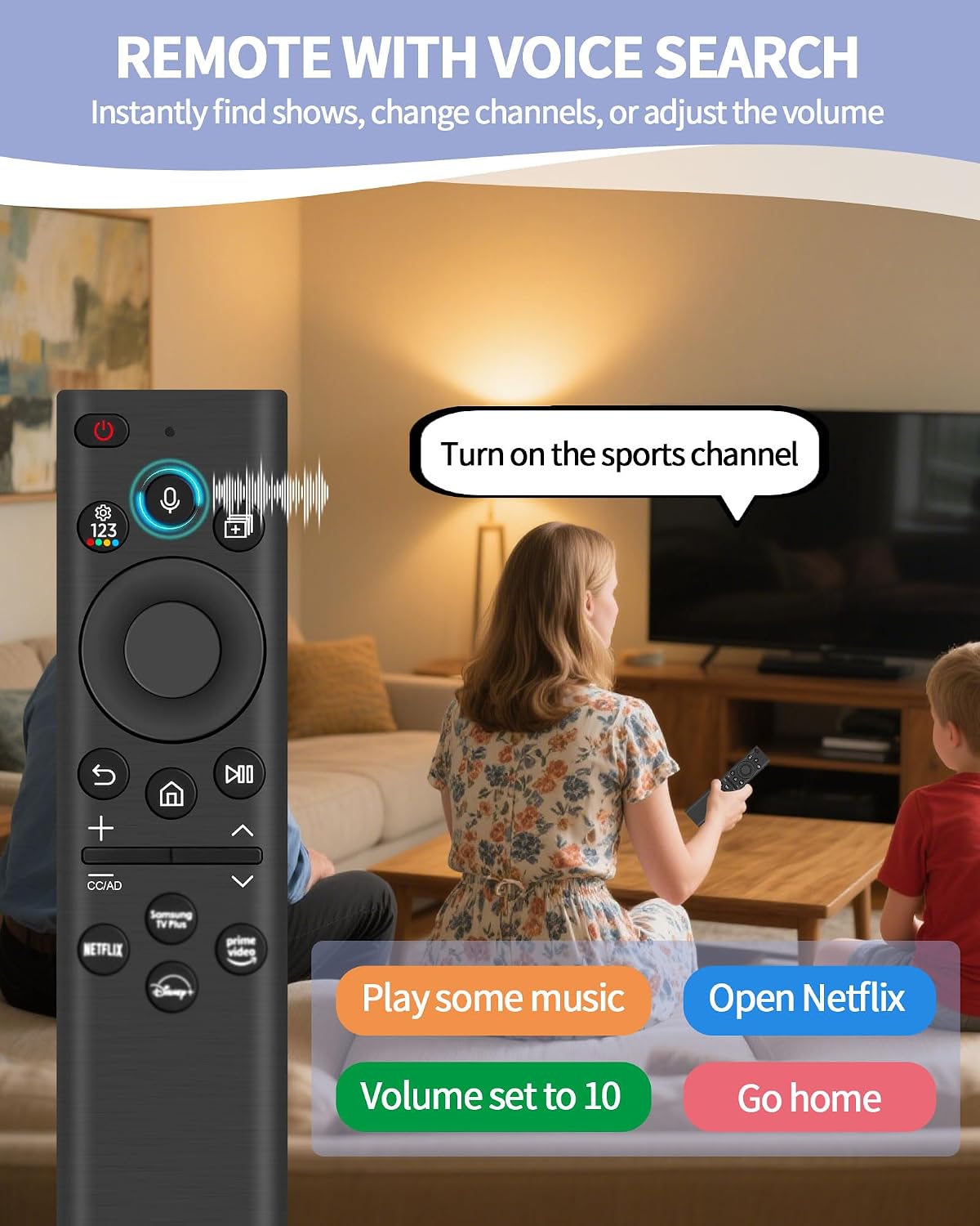 Detalle de Suoxiom B-BN59-01385A zonne-afstandsbediening voor Samsung Smart TV met Bluetooth