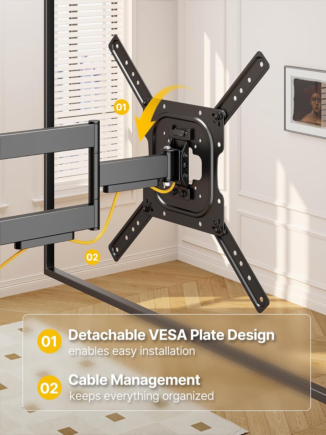 Detalle 2 de monTEK Full Motion TV Wall Mount 23–65"