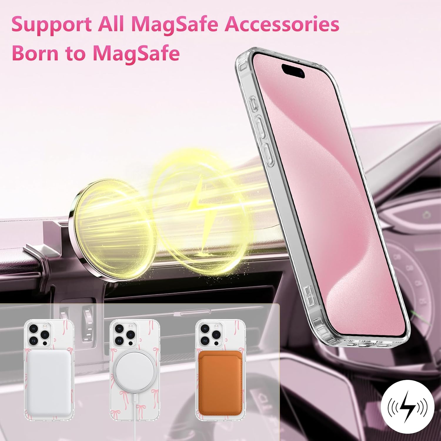 Thumbnail 3 de ZTOFERA Magnetische Handyhülle iPhone 15 Pro 6,1"