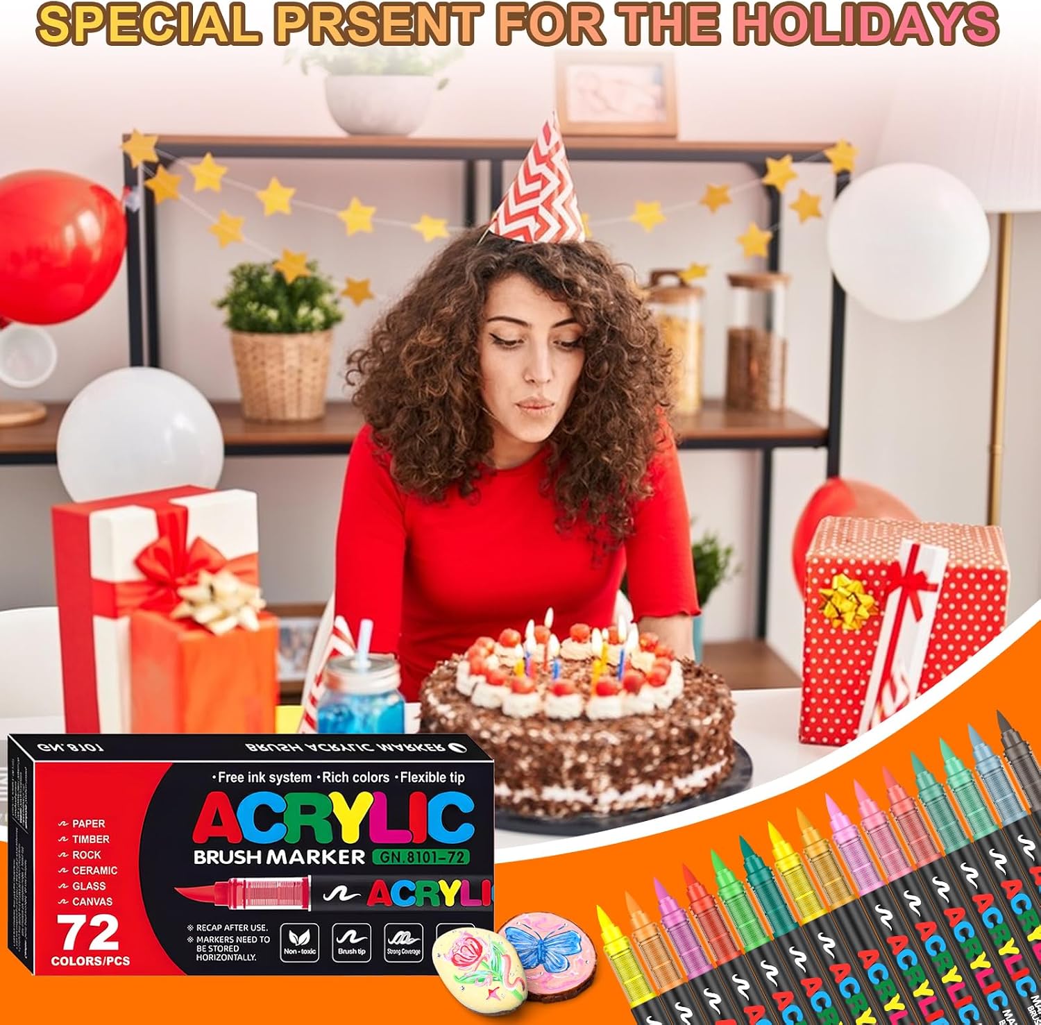 Thumbnail 6 de Gunsamg 72 acrylic paint markers set