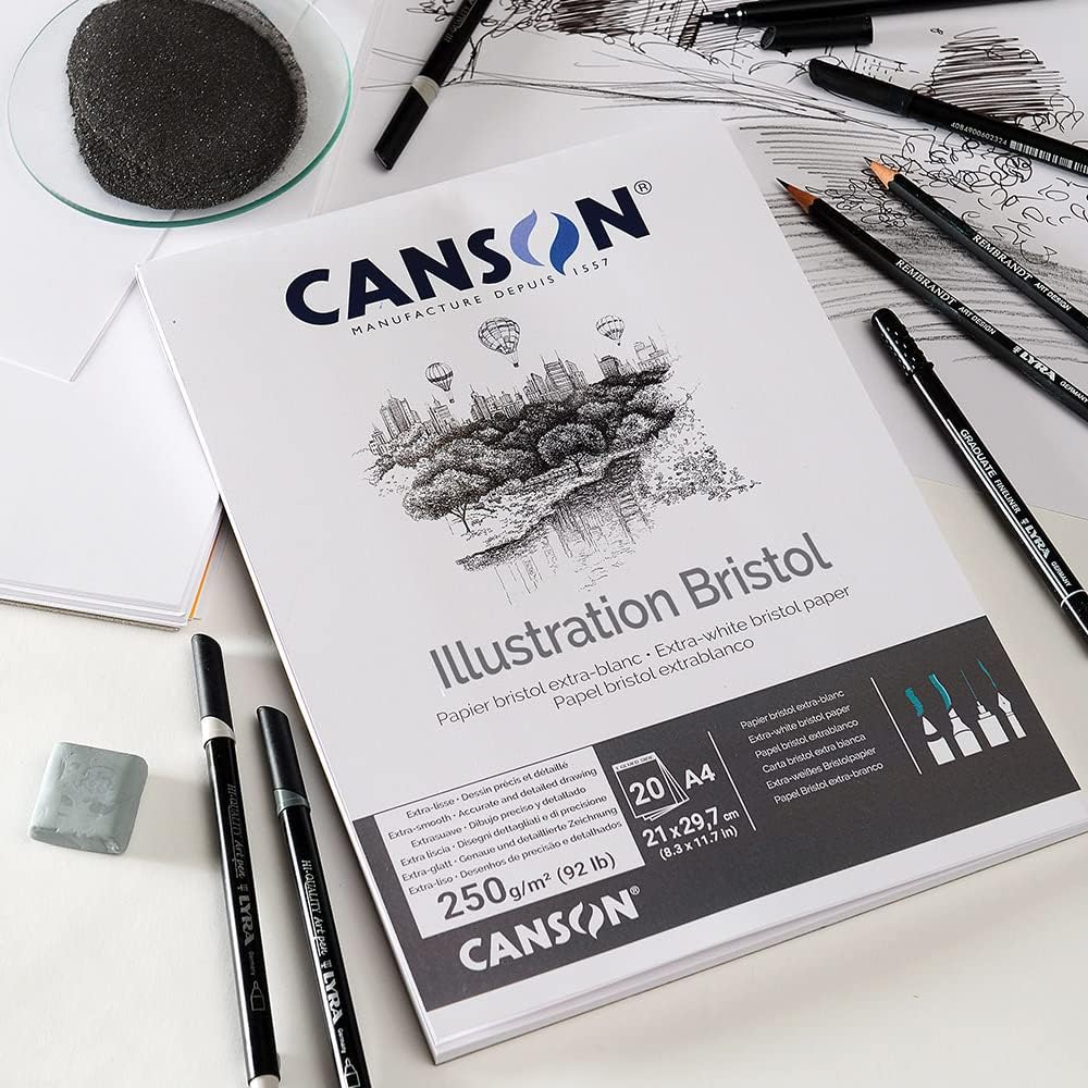 Thumbnail 2 de Canson Illustration Bristol Extra-blanc A3 (250 g/m²) — Bloc de 20 feuilles