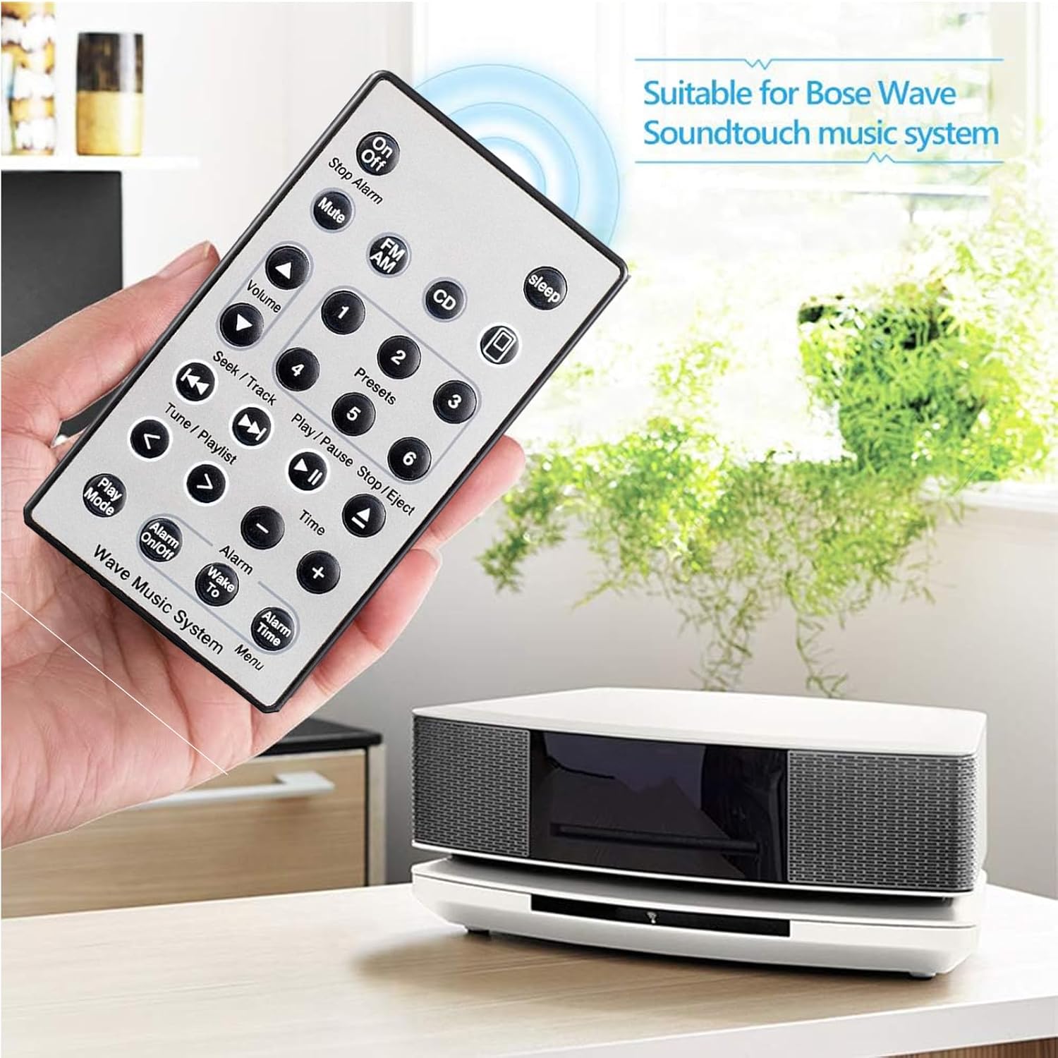 Detalle de Replacement Remote Control for Bose Wave SoundTouch Music Radio System I–IV (No Battery Included)