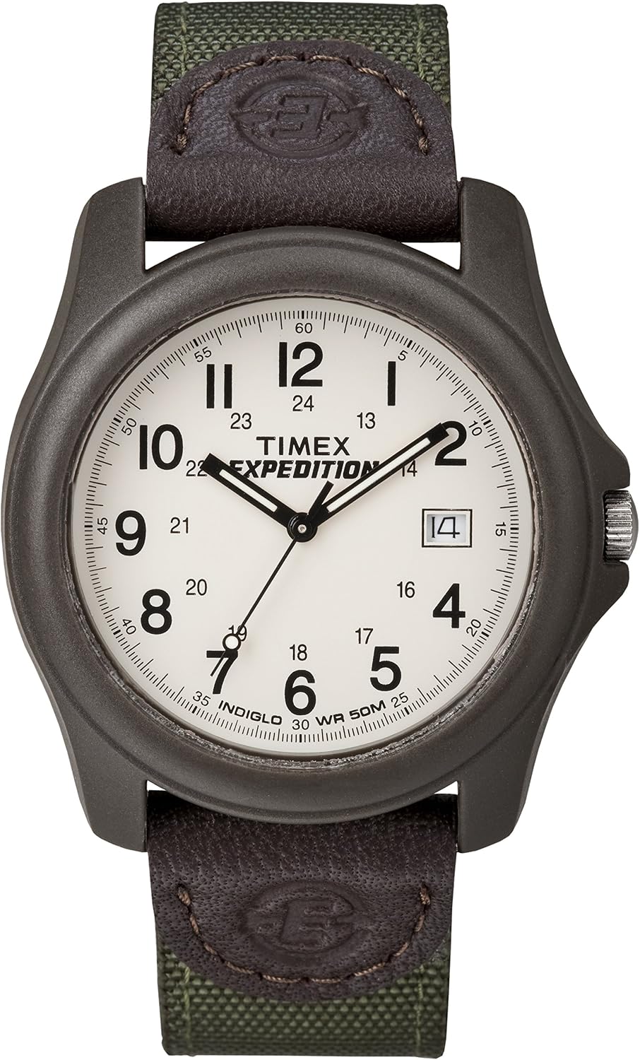 Detalle de Timex Expedition Camper 39 mm Fabric Strap Uhr – robustes Alltagstalent