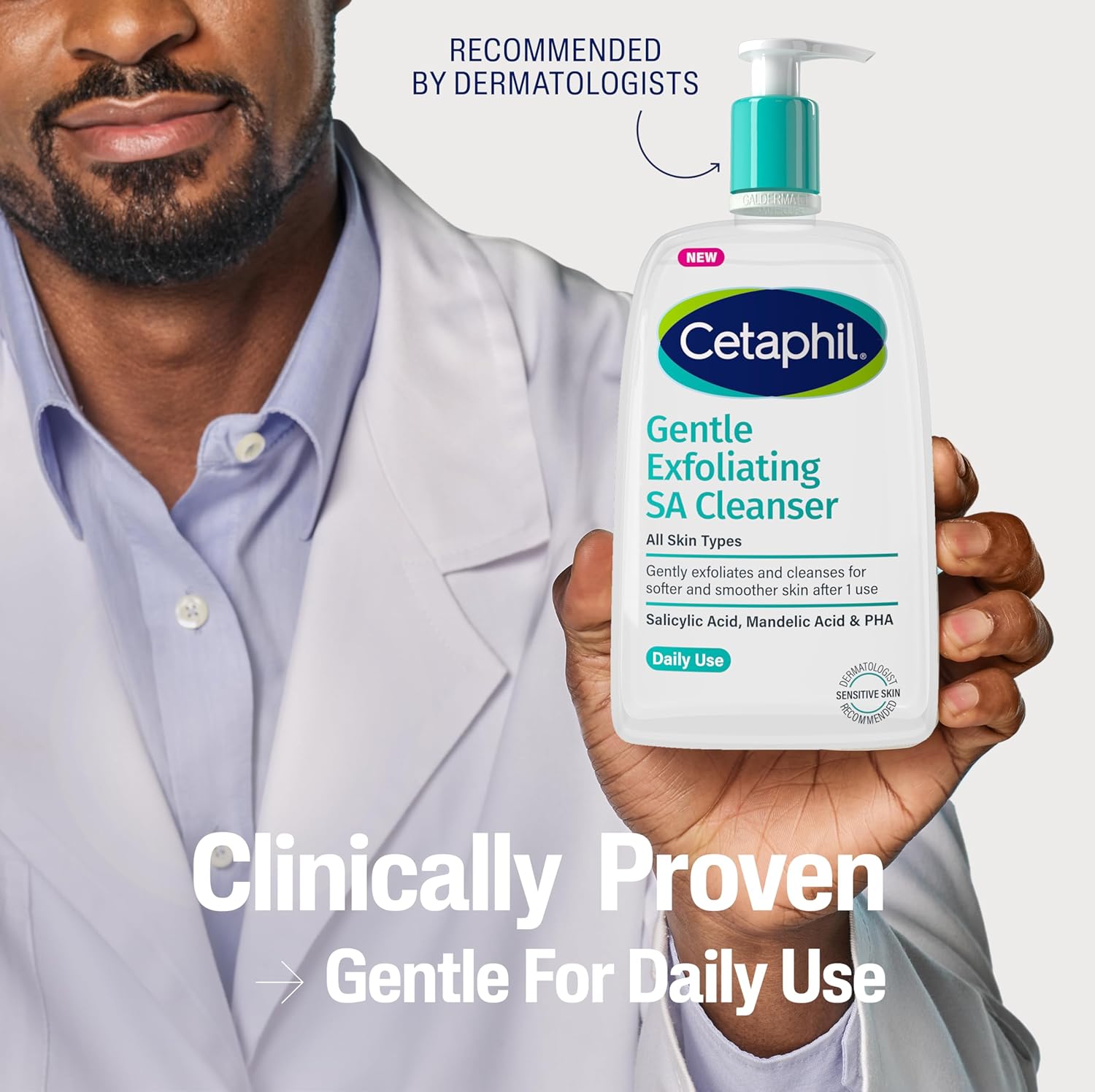 Thumbnail 4 de Cetaphil Gentle Exfoliating Salicylic Acid Cleanser (SA) – face & body wash for rough, bumpy and dry skin, 473ml