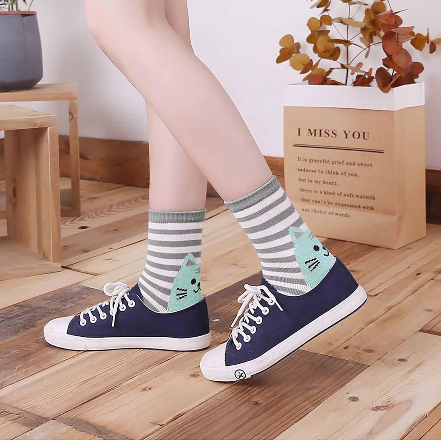 Thumbnail 4 de PUTUO Donna Calzini a 5 dita con dita separate in cotone (4/5 paia), comfort morbido e traspirante