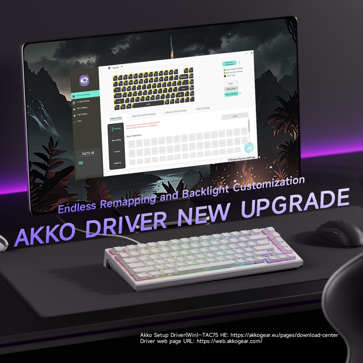 Thumbnail 5 de Akko TAC75 HE 8000Hz Rapid Trigger Keyboard