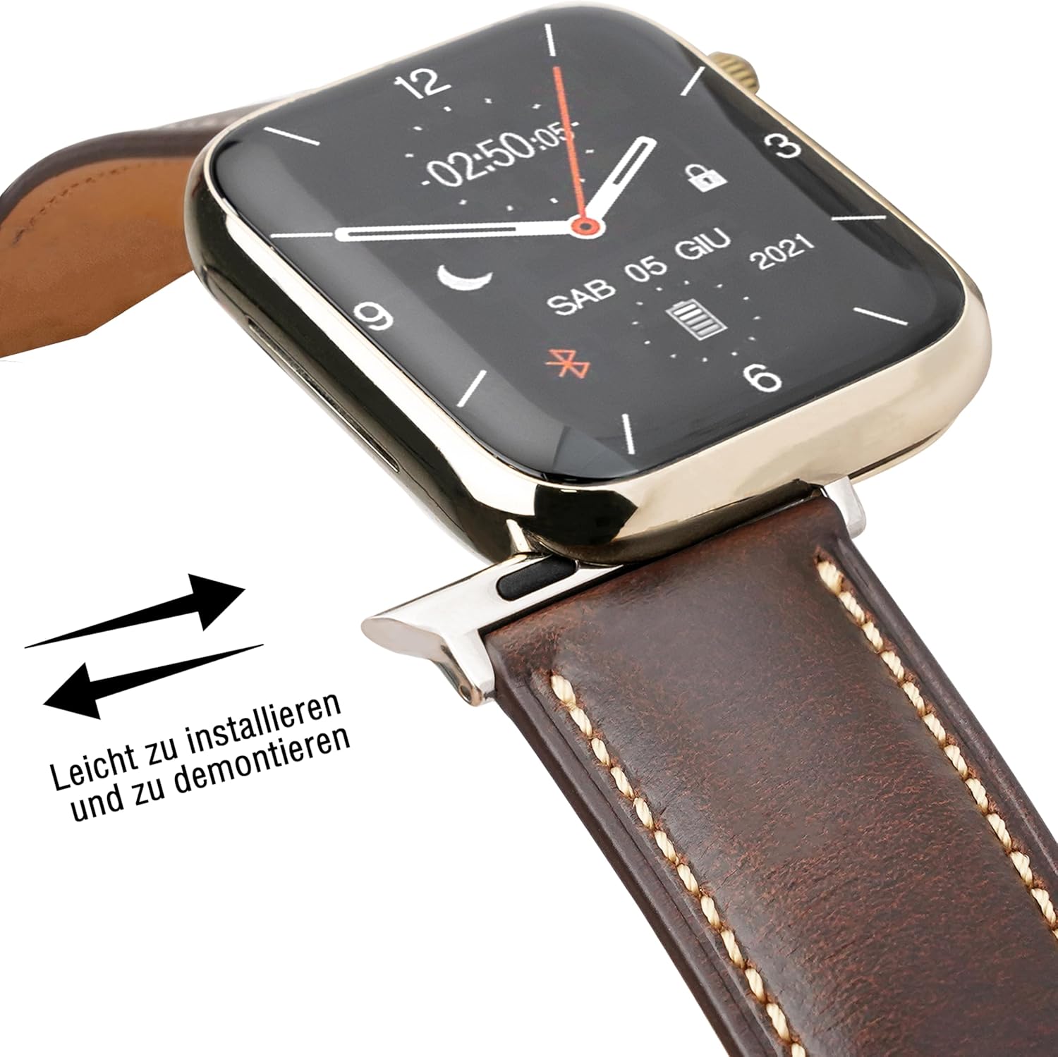 Detalle de Gomvadr Vintage Leather Band 125+80mm