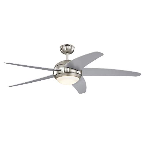 Westinghouse Lighting 72069 ventilador techo 55 W, plata