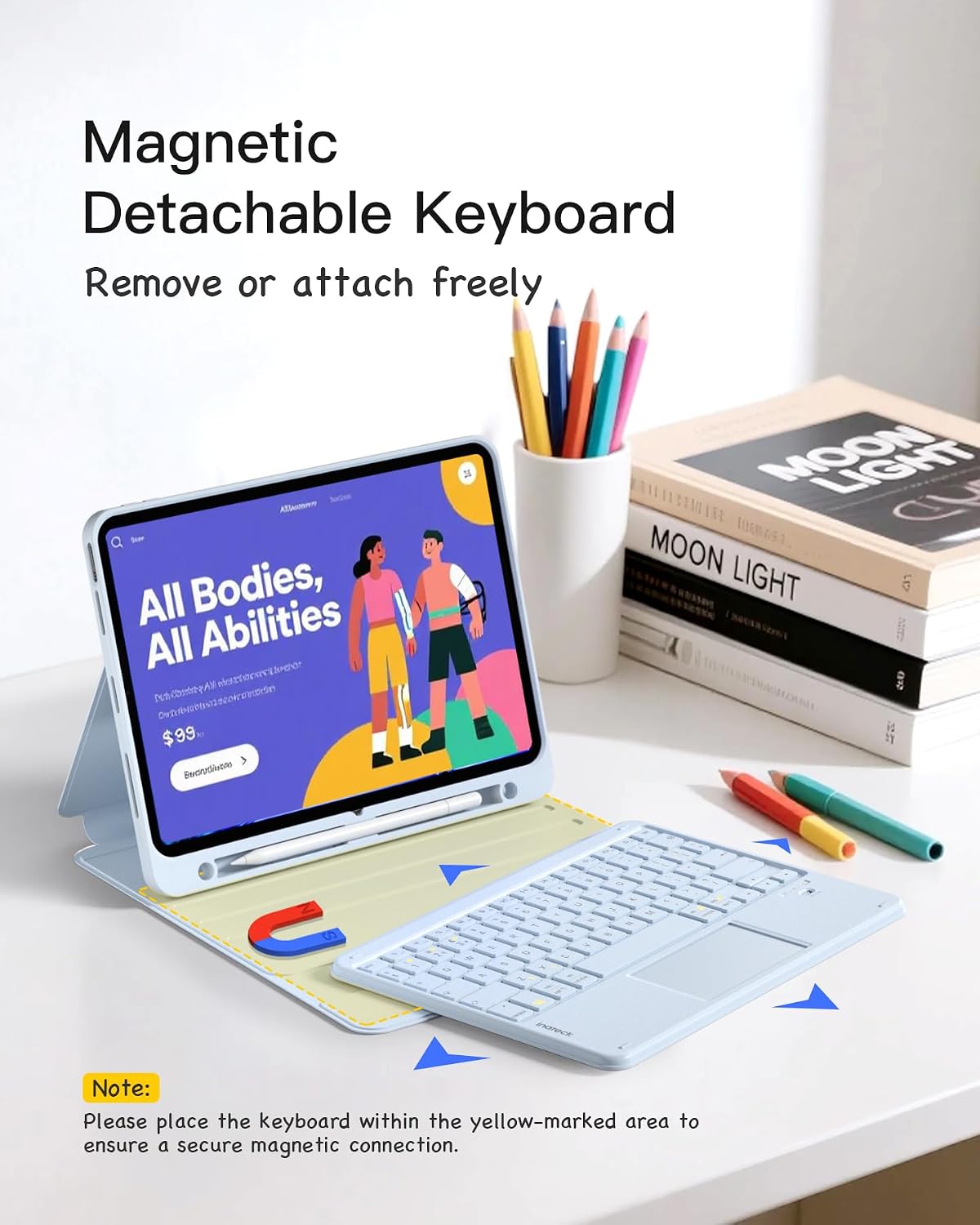 Detalle de Inateck iPad 10th Generation Case with Keyboard