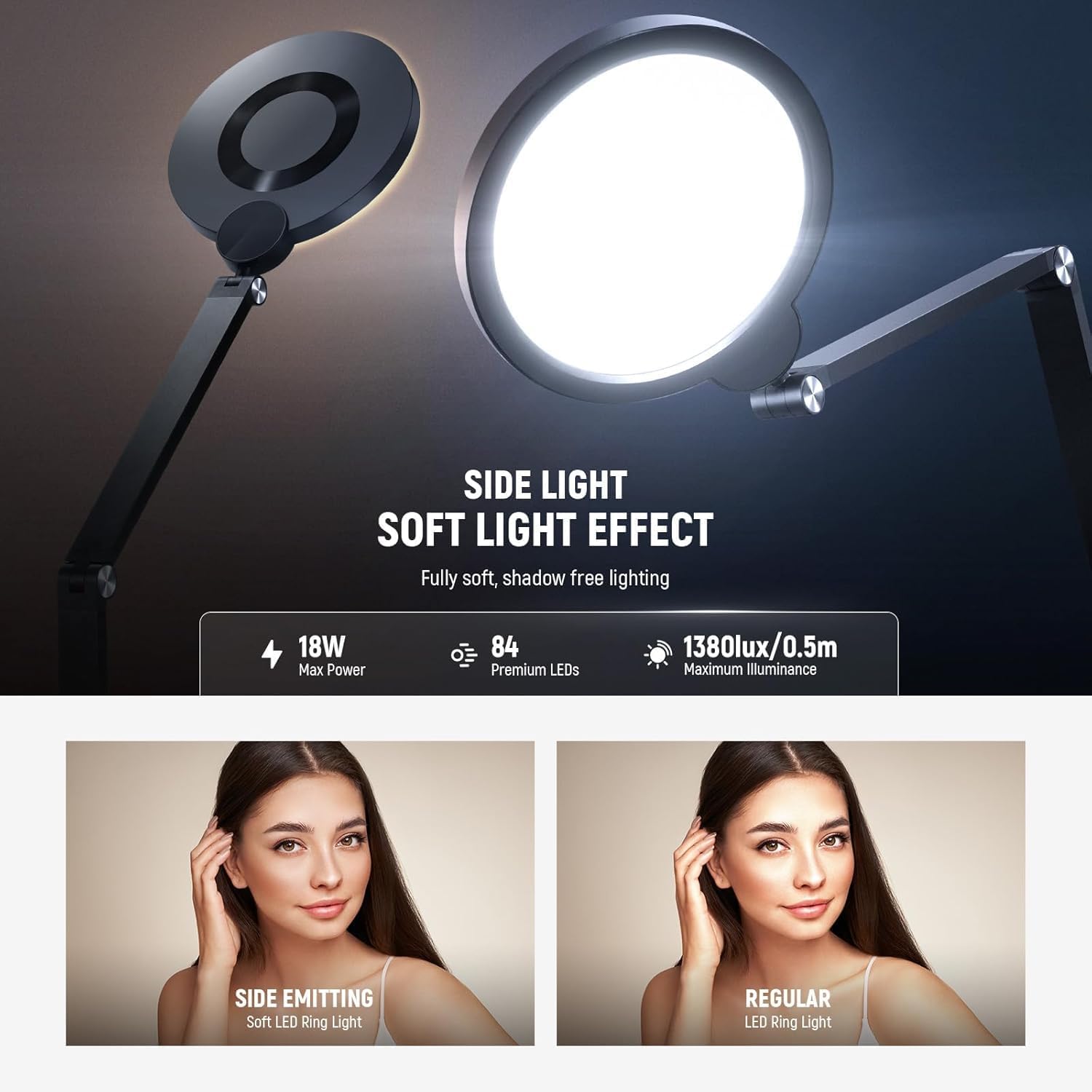 Thumbnail 3 de NEEWER Basic 18W 7-Inch Desk Ring Light (R18) for Streaming and Zoom