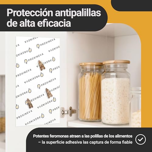 Detalle de Proxinova Trampas polillas de Alimentos (12 unidades) – Vigilancia discreta, sin tóxicos y sin biocidas