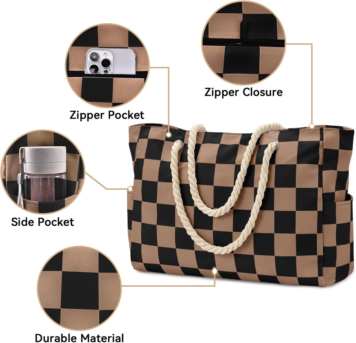 Thumbnail 4 de oscaurt Large Beach Bag Tote Bag