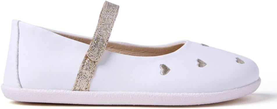 Thumbnail 1 de GIOSEPPO Hemse Chaussure bébé Fille – Ballerines cuir à broderies cœur et finition scintillante