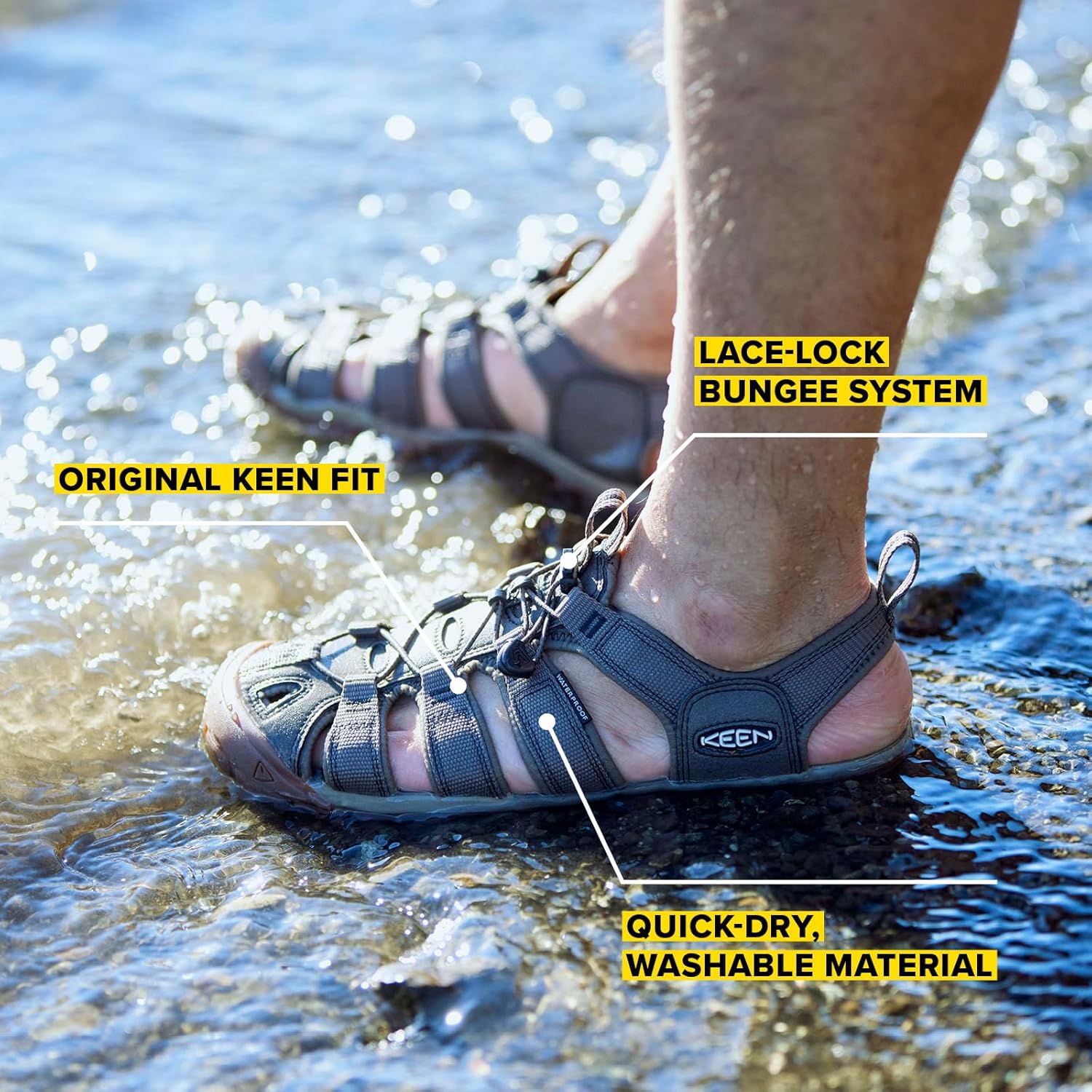 Thumbnail 1 de KEEN Herren Wander-/Trekking-Sandalen Clearwater CNX – breiter Komfort, vielseitiger Halt
